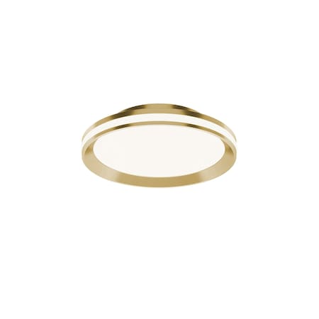 Afx Sona 12-in. LED Flush Mount - Satin Brass SNAF12LAJD1SB